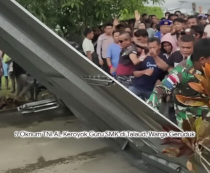 5 Oknum TNI AL Ditahan Usai Keroyok Guru SMK di Talaud