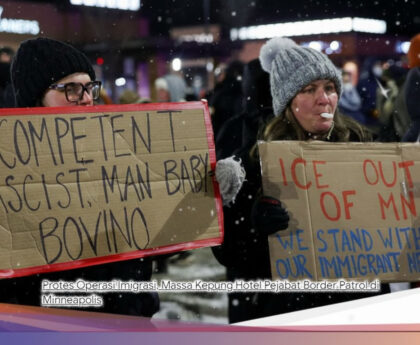 Amuk Massa di Minneapolis: Hotel Dikepung, Gas Air Mata Diledakkan, Protes Operasi Imigrasi Memuncak