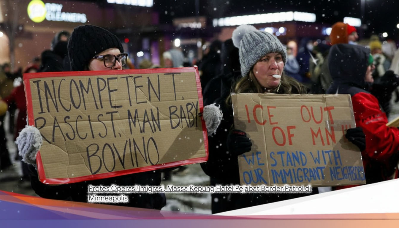 Amuk Massa di Minneapolis: Hotel Dikepung, Gas Air Mata Diledakkan, Protes Operasi Imigrasi Memuncak