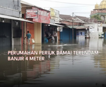 Banjir 4 Meter Landa Perumahan Periuk Damai, Polisi Bergerak Cepat Evakuasi dan Salurkan Bantuan