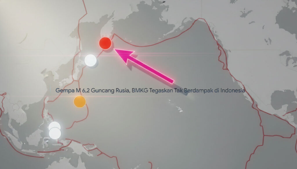 Gempa M 6,2 DiRusia Tidak Berpotensi Tsunami untuk Indonesia