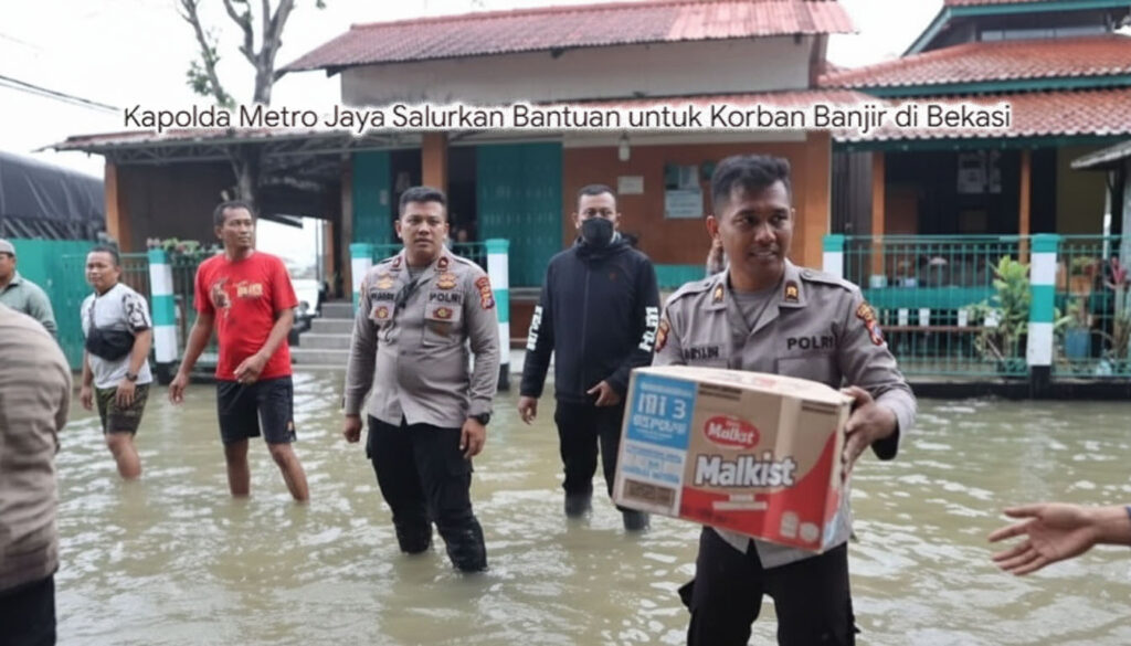 Kapolda Metro Jaya Bergerak Cepat Salurkan Bantuan untuk Korban Banjir di Bekasi