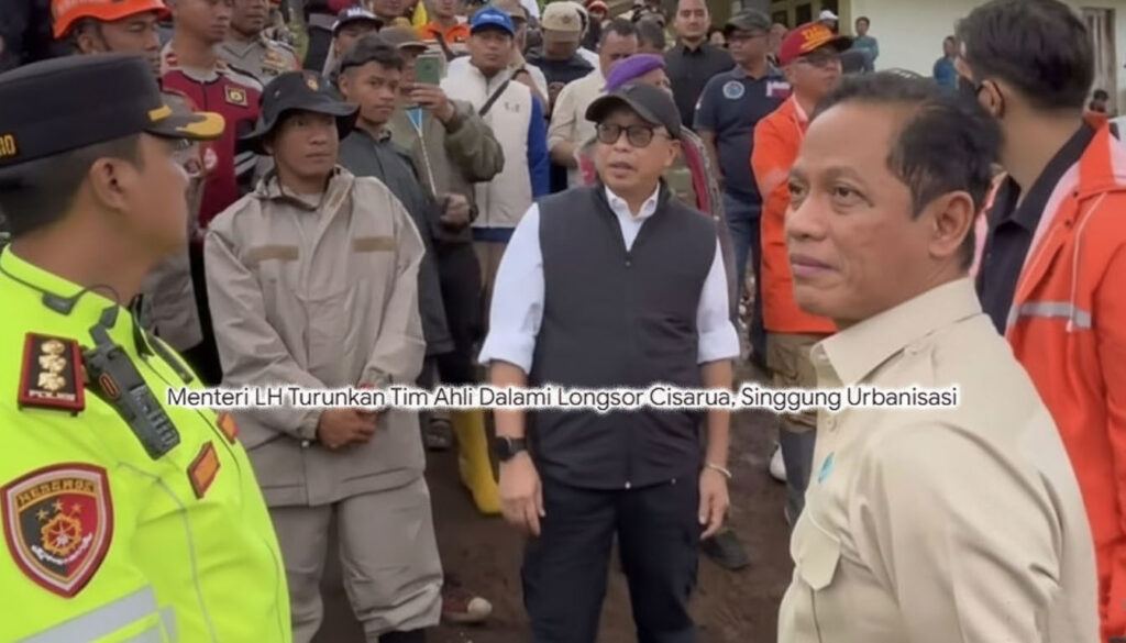 Kementerian LH Kerahkan Tim Ahli untuk Selidiki Longsor Cisarua, Soroti Dampak Urbanisasi