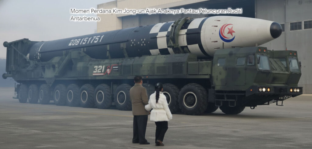 Kim Jong Un & Putri Ju Ae Momen Uji Coba Roket yang Perkuat Isu Pewaris Tahta