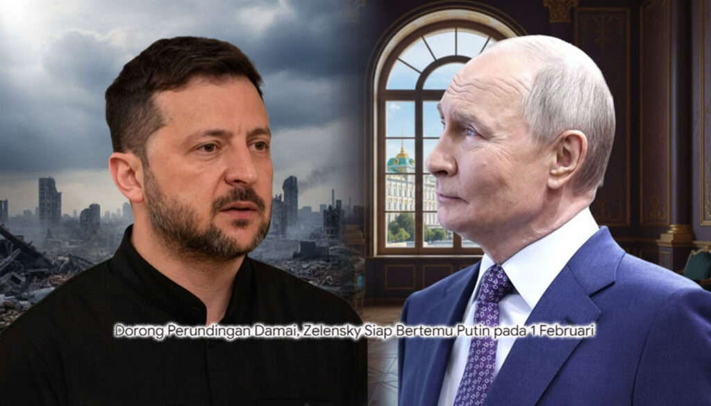 Puncak Diplomasi Damai: Zelensky Siap Bertatap Muka dengan Putin pada 1 Februari