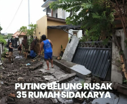 Puting Beliung Terjang Denpasar, Atap Berterbangan dan Tempat Ibadah Rusak