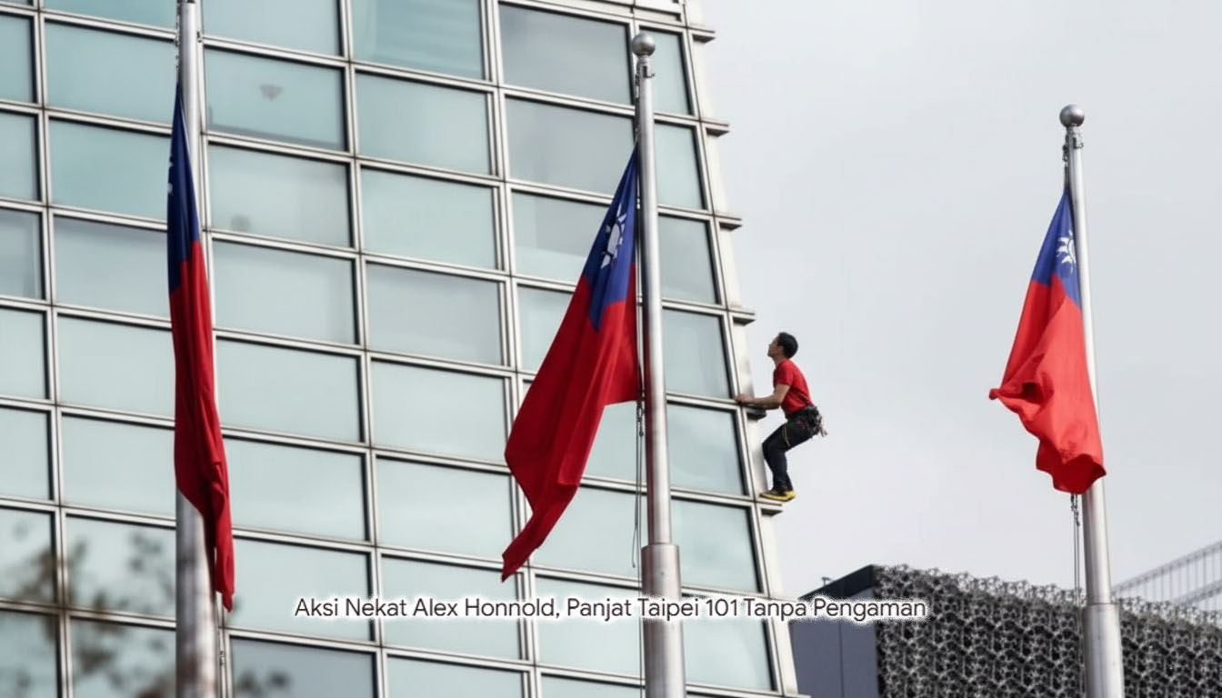 Taklukkan Taipei 101: Keteguhan Alex Honnold Menaklukkan Pencakar Langit Tanpa Pengaman