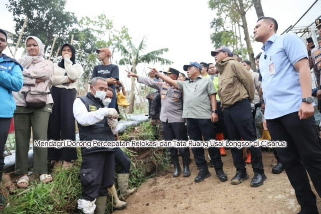 Tindakan Nyata Pasca-Longsor Cisarua: Mendagri Dorong Percepatan Relokasi dan Perbaikan Tata Ruang