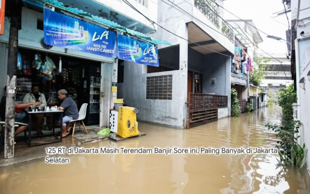Update Banjir Jakarta: 121 RT dan 16 Ruas Jalan Masih Terendam, Genangan Mulai Surut