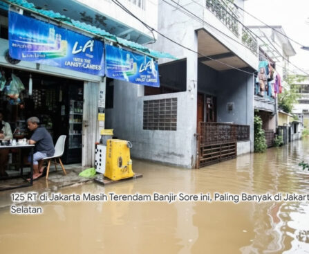 Update Banjir Jakarta: 121 RT dan 16 Ruas Jalan Masih Terendam, Genangan Mulai Surut