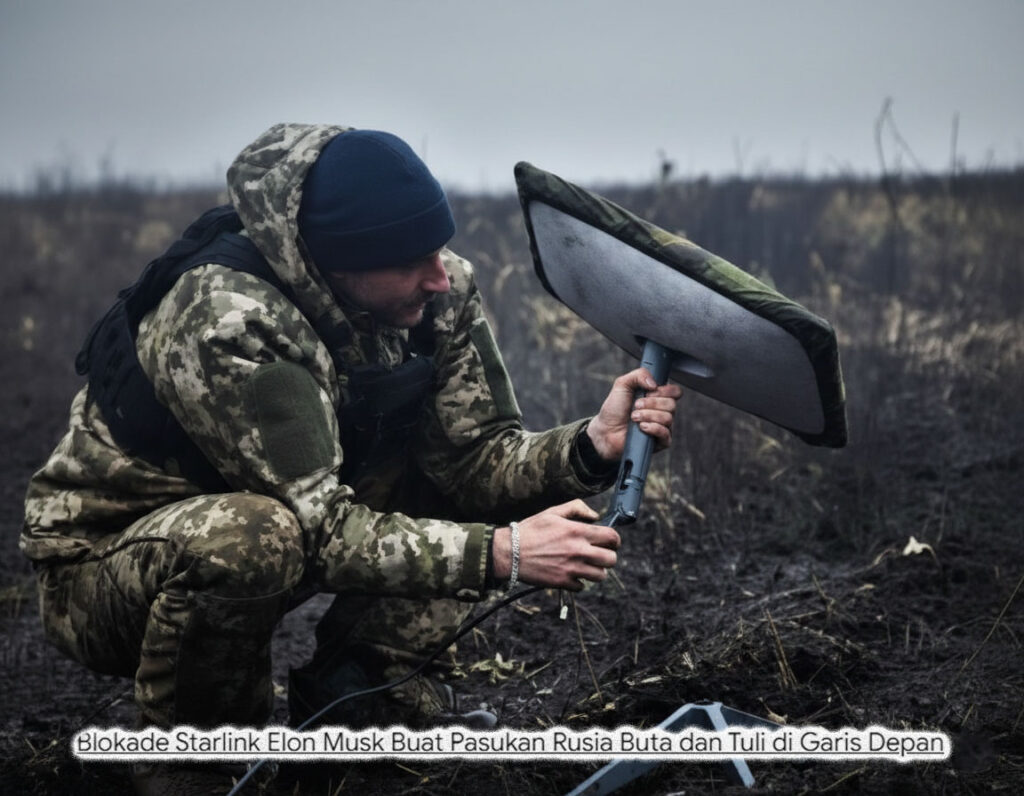Elon Musk Matikan Starlink, Pasukan Rusia Langsung "Buta" dan Kacau Balau