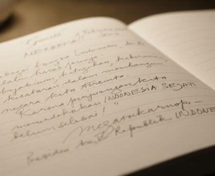 Goresan Pena Penuh Makna: Pesan 'Indonesia Sejati' Megawati di Buku Tamu KBRI Abu Dhabi