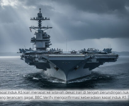 Kapal Induk Terbesar Merapat! Sinyal Serangan AS ke Iran Kian Dekat, Dunia Menahan Napas