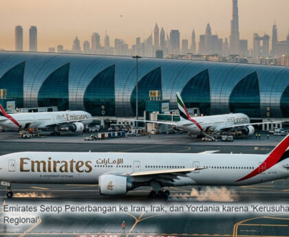 Kiamat Penerbangan DiTimur Tengah! Emirates Hentikan Semua Operasi, Wilayah Udara Ditutup Total