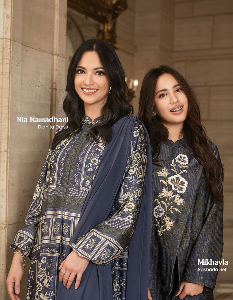 Pesona Manis Putri Sulung Nia Ramadhani di Balik Layar Pemotretan Lebaran