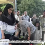 Potret Annisa Pohan Ziarah ke Makam Mertua, Baby Bomb Makin Curi Perhatian