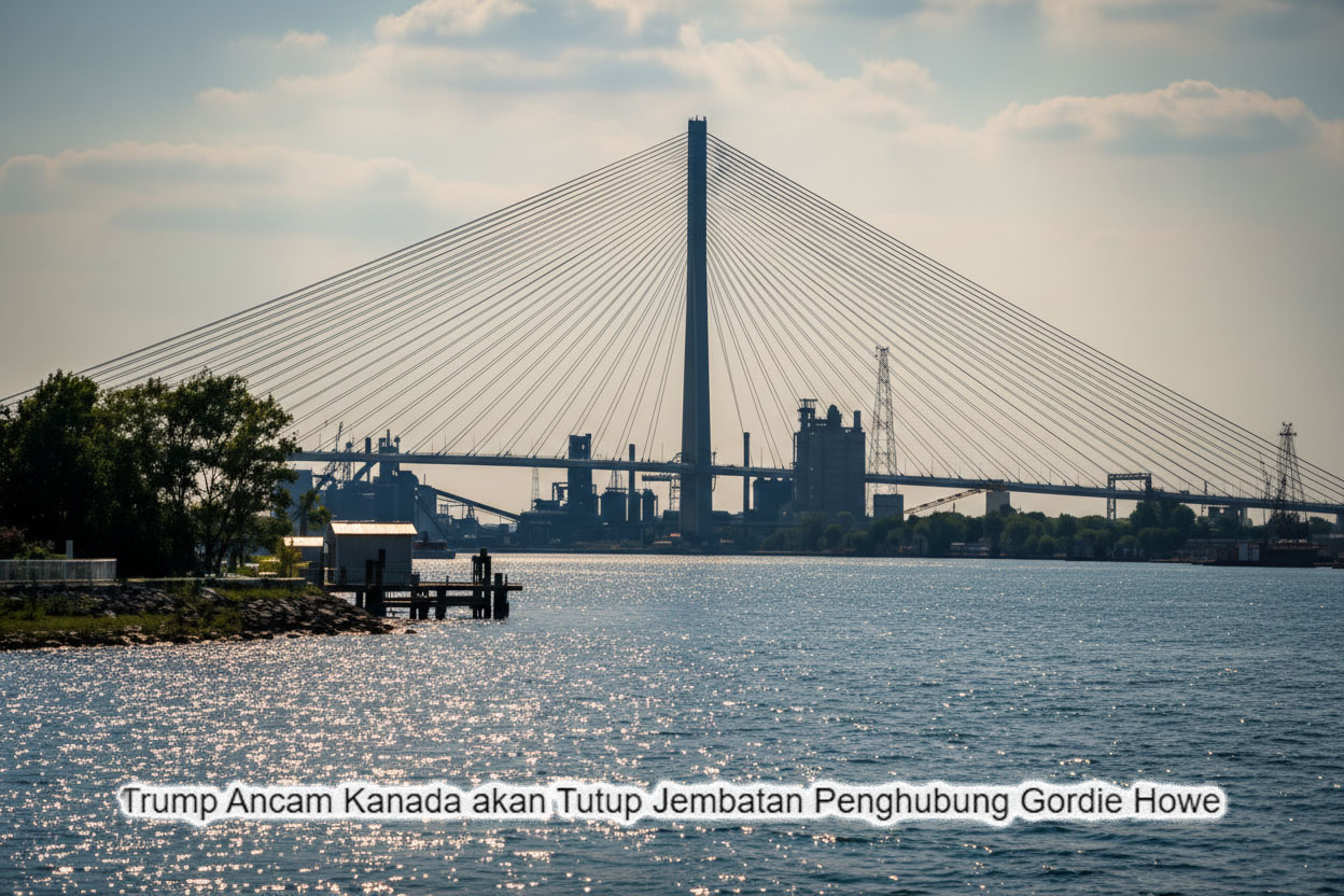 Trump Ancam Tutup Jembatan Baru AS-Kanada, Tuntut Setengah Kepemilikan
