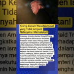 Trump Hajar Presiden Israel yang Tak Ampuninya Netanyahu, Hubungan Sekutu Memanas