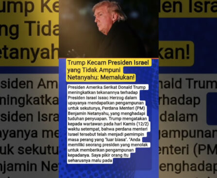 Trump Hajar Presiden Israel yang Tak Ampuninya Netanyahu, Hubungan Sekutu Memanas