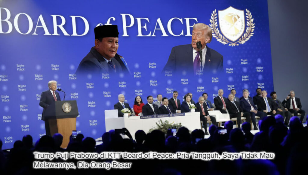 Momen Di Board of Peace: Trump Prabowo Saling Puji, "Saya Tak Mau Melawannya!"