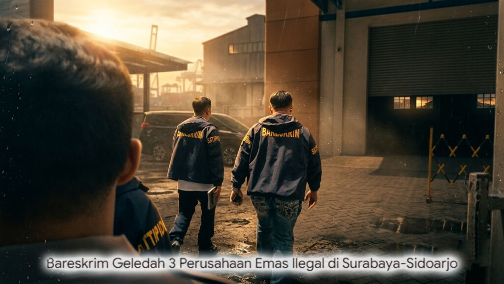 Bareskrim Usut Kasus Emas Ilegal Rp 25,9 Triliun, 3 Orang Jadi Tersangka, Uang dan Logam Mulia Disita!