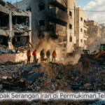 Dampak Serangan Iran di Permukiman Tel Aviv: Bangunan Hancur, Ratusan Warga Mengungsi