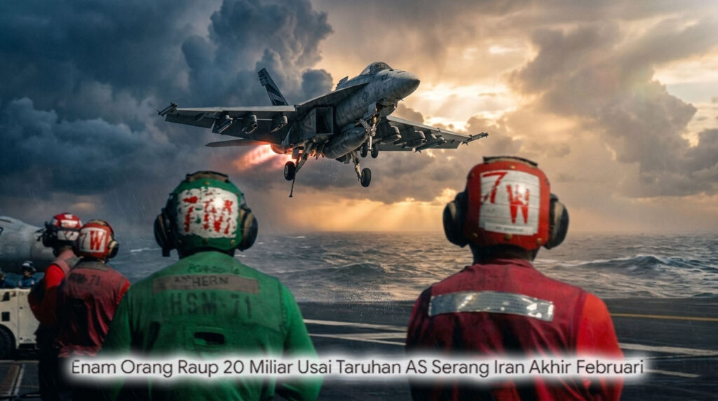 Enam Orang Raup Rp20Miliar Usai Taruhan AS Serang Iran Akhir Februari