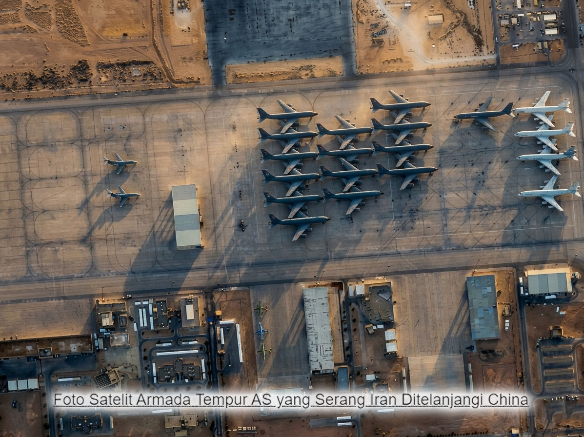 Foto Satelit Armada Tempur AS yang Serang Iran "Ditelanjangi" China, Dunia Militer Tercengang!