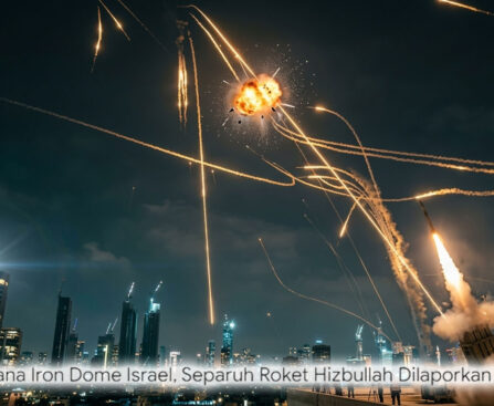Iron Dome Israel Jebol, Separuh Roket Hizbullah Lolos, Invasi Darat Disiapkan!