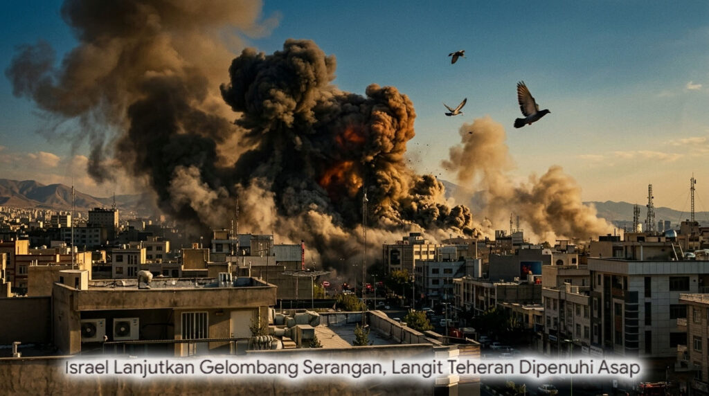 Langit Teheran Membara: Israel Lanjutkan Gelombang Serangan, Gedung IRIB & Rumah Sakit Hancur