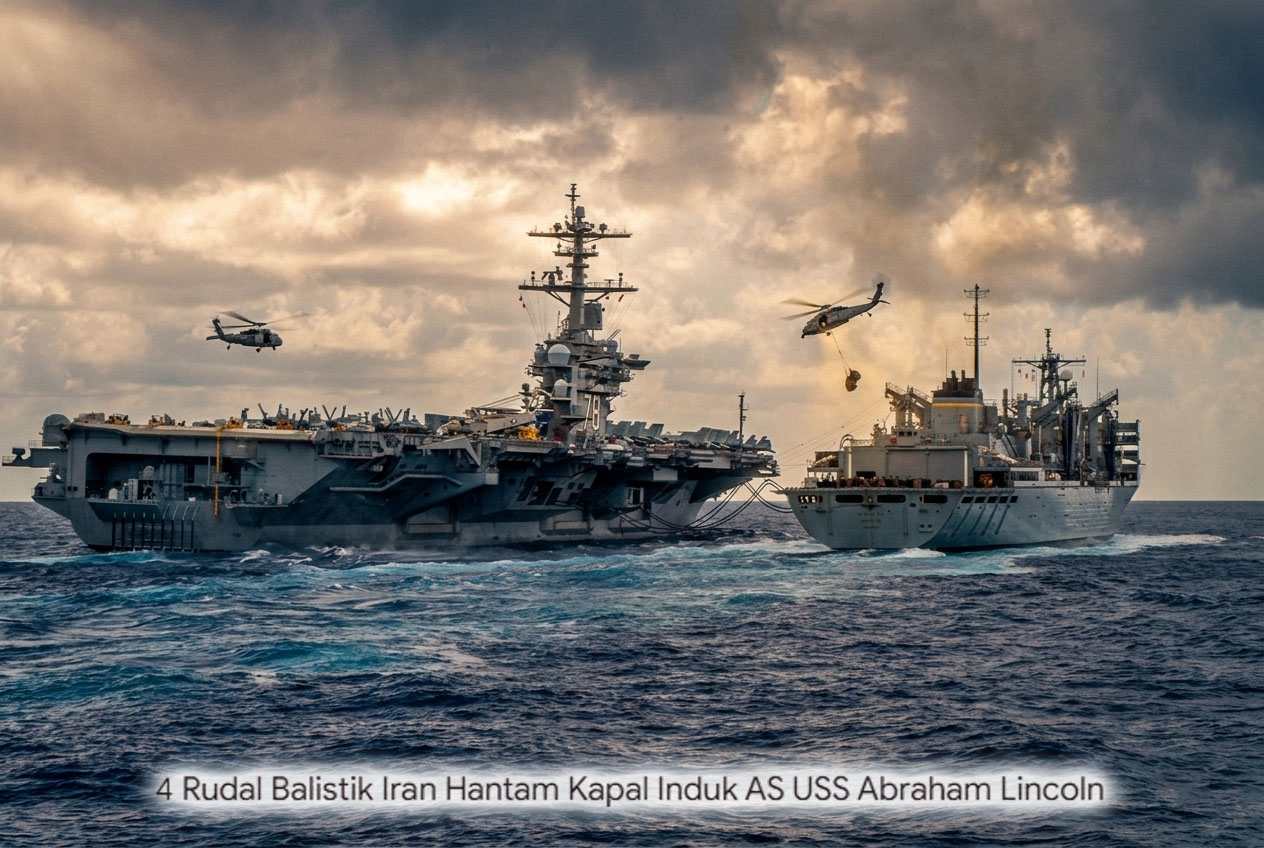 Perang Informasi di Teluk: Iran Klaim Hantam Kapal Induk AS, Pentagon Menepis dengan Tegas